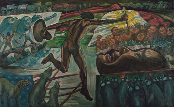 パブロ・バエン・サントス《マニフェスト》1985-87年 ナショナル・ギャラリー・シンガポール蔵:「アジアにめざめたら:アートが変わる、世界が変わる 1960-1990年代」東京国立近代美術館